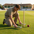 Stainless steel cricket stump gauge for accurate positioning
