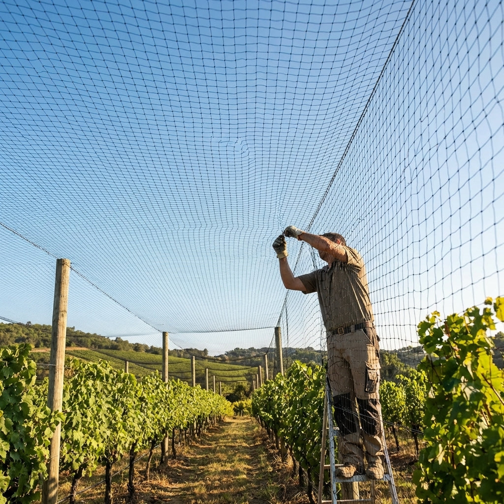 28mm black bird netting for urban and rural protection