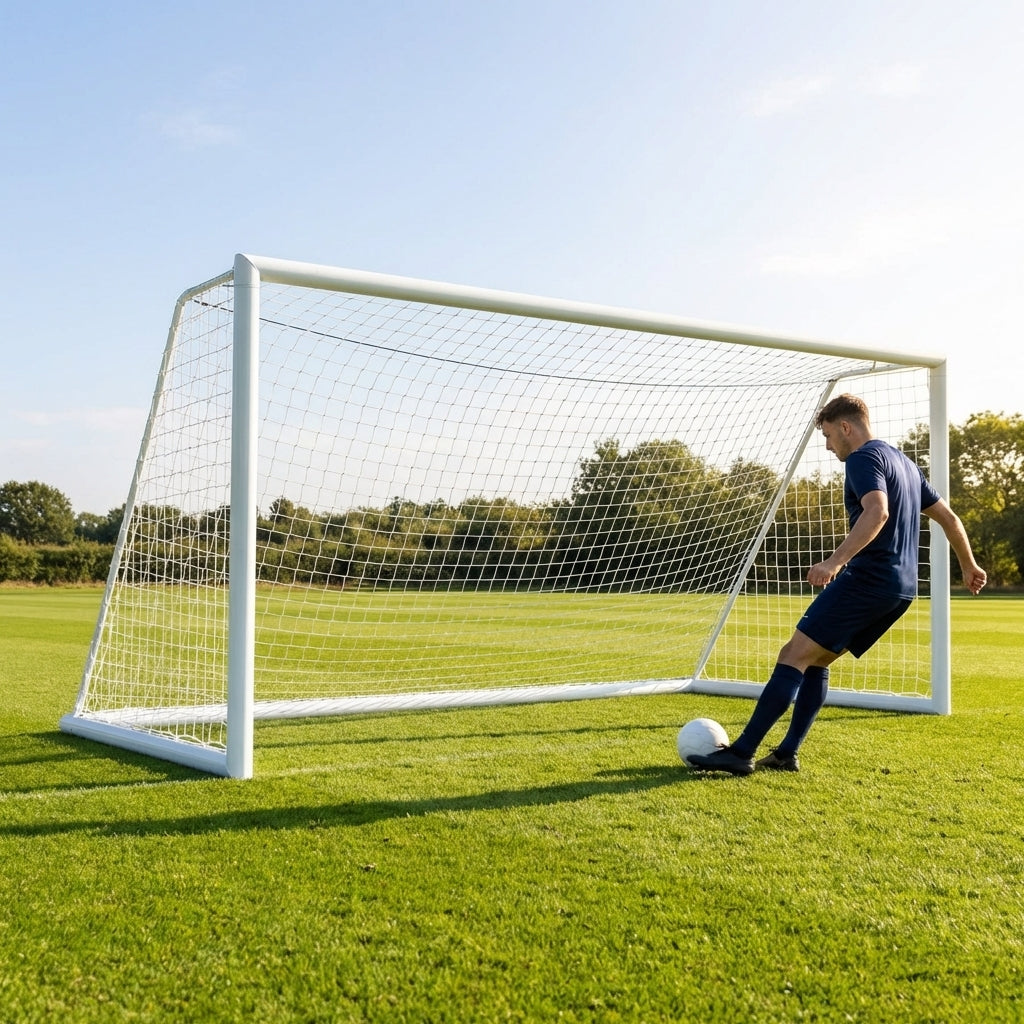 Aluminium Freestanding Football Goal 16 x 6ft for Youth Matches