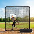 Replacement softball screen net for indoor and outdoor use