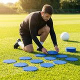 Vibrant flat disc markers for sports training