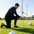 Pack of 8 agility pole clips made from weatherproof PVC