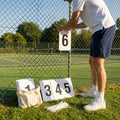 A4 PVC number plates for sports pitches and courts