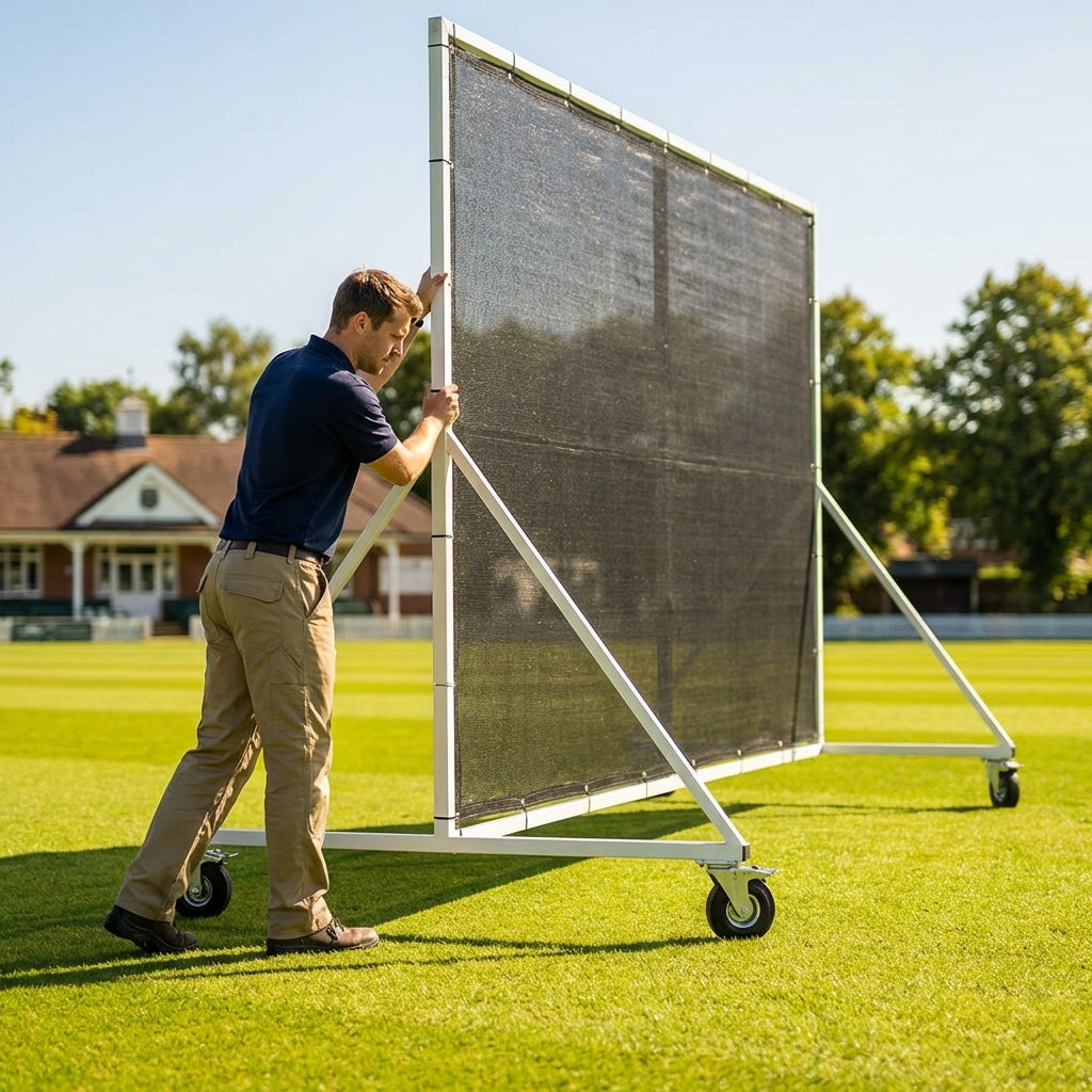 Cricket Sight Screen with galvanised steel frame for professional grounds