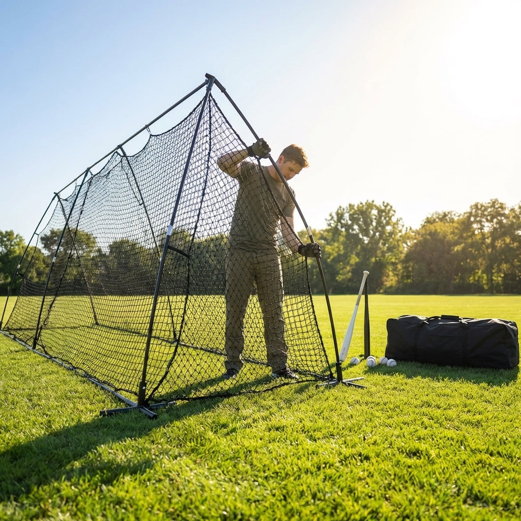 Batting Cage Connector Kit made of galvanized steel for baseball training