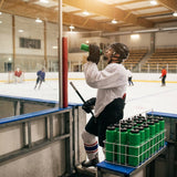 Ice hockey water bottle, 750ml BPA-free plastic