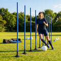 Slalom training poles in vibrant colours for agility training