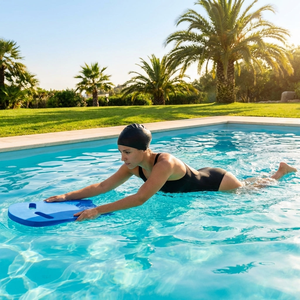 Swimming kickboards made of EVA foam for pool training