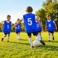 Sports team numbered bibs in vibrant colours for all ages