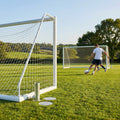 21ft x 7ft reinforced aluminium football goal