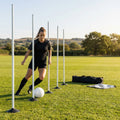 Slalom training poles in vibrant colours for sports practice