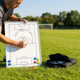Plain whiteboard with aluminium frame and markers