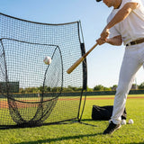 Custom baseball nets made from HDPP material in black