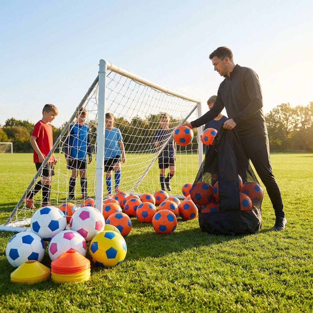 Club football in various sizes and colours, suitable for multi-surface use