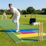 Cricket matting with coloured zones, ideal for training