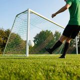 Multi-colour football goal nets for full-size goals