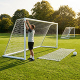 Replacement football goal nets for Alu110 goals, various sizes in white