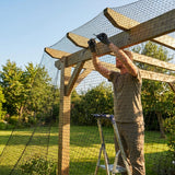 19mm black bird netting made from high-density polyethylene for garden and industrial use