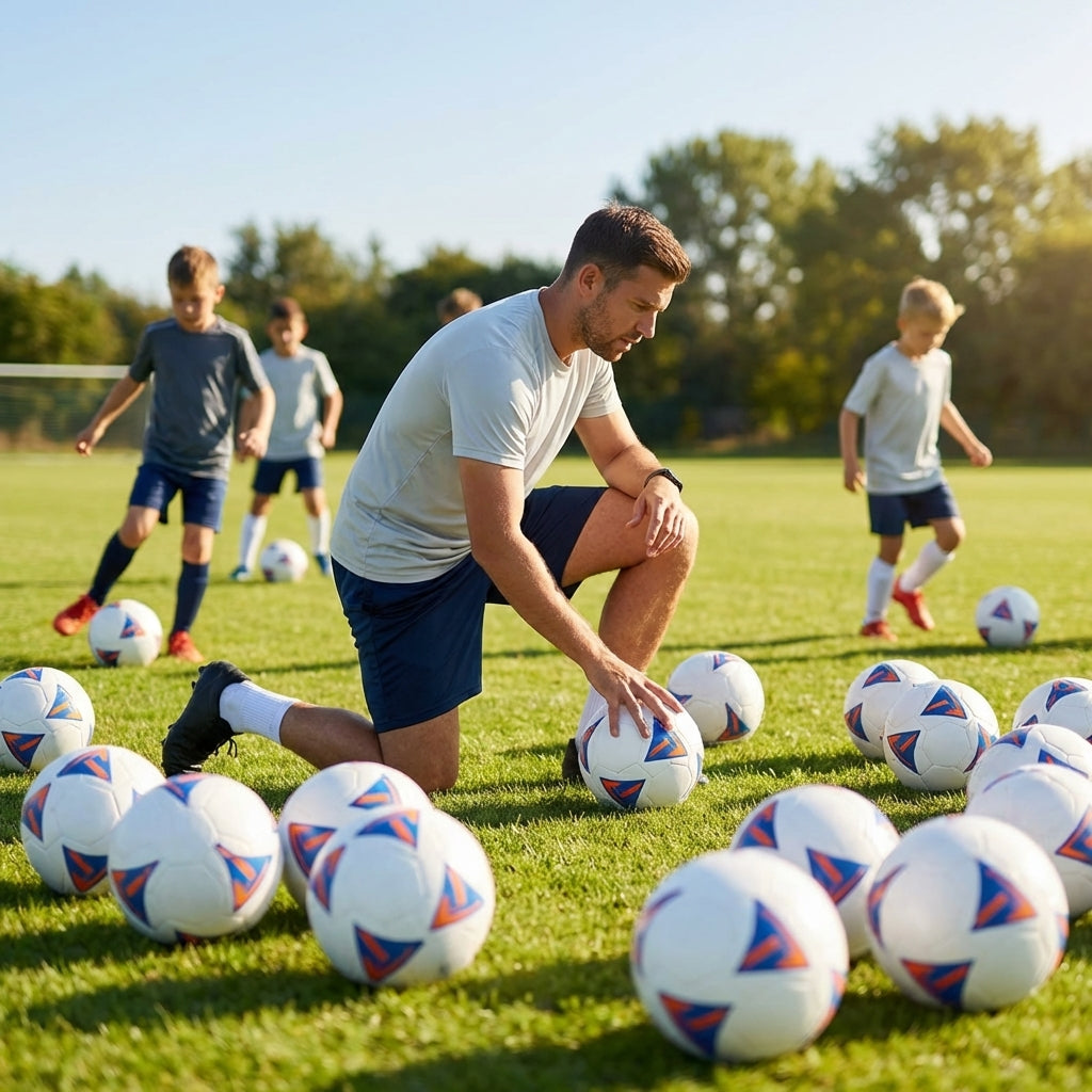 Multi-colour football designed for training and matches
