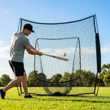 Custom baseball nets made from HDPP material in black