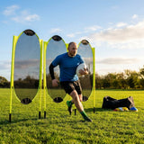 5ft Yellow Rugby Training Mannequins with Mesh and Plastic Construction