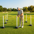 Freestanding Plastic Post & Chain Barrier Set for crowd control
