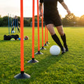 Slalom training poles in vibrant colours for agility training