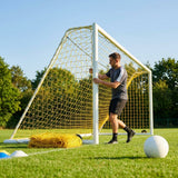 Football goal nets 24 x 8 ft, durable HDPE for clubs and schools