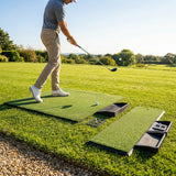 Golf Hitting Mat with Artificial Turf and EVA Foam Base