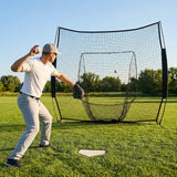 Heavy-duty baseball netting panels for indoor and outdoor use