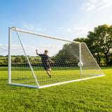 21x7ft football goal with steel frame for schools and parks