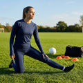 Women's compression leggings in various sizes and colours