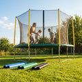 Replacement trampoline pole pads with cushioned protection for outdoor use