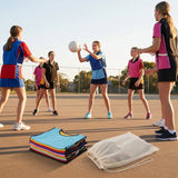 Reversible netball bibs in various colours and sizes for sports teams