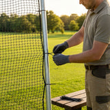 Golf Cage Replacement Parts including steel tubes and netting