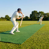 Green/Brown cricket matting made from polyethylene for indoor and outdoor use