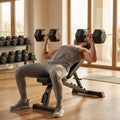Hex dumbbells with rubber ends and chrome handles