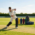 Colourful cricket batting pads in cotton and cane for short-form cricket