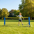 Mini Tennis Net Set with rackets and balls, perfect for backyard and club use