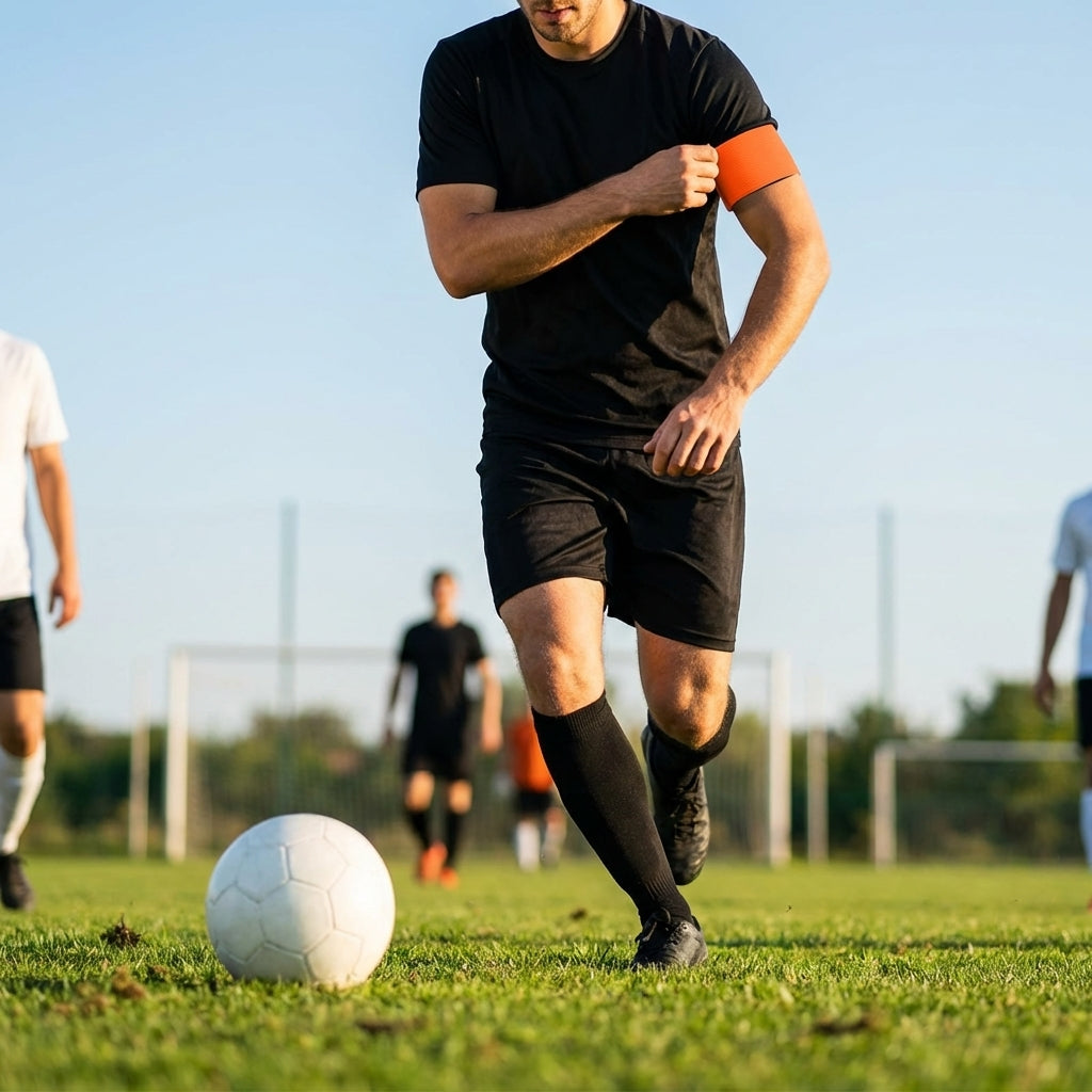 Football Captains Armband in various colours made from durable nylon elastic
