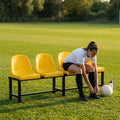 Aluminium sports bench with HDPE seats for indoor and outdoor use