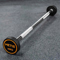 Rubber barbell weights with cast iron core for gym and home use