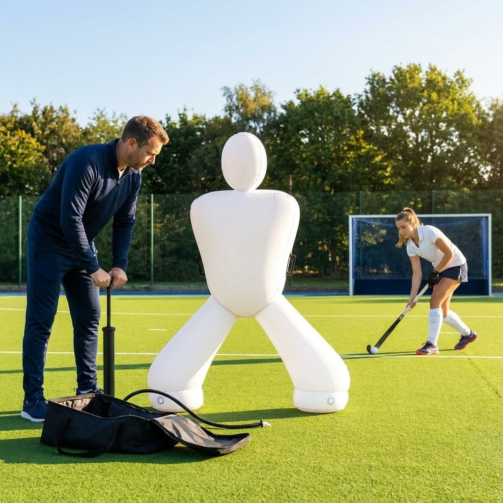 Inflatable Hockey Goalkeeper Mannequin for training sessions