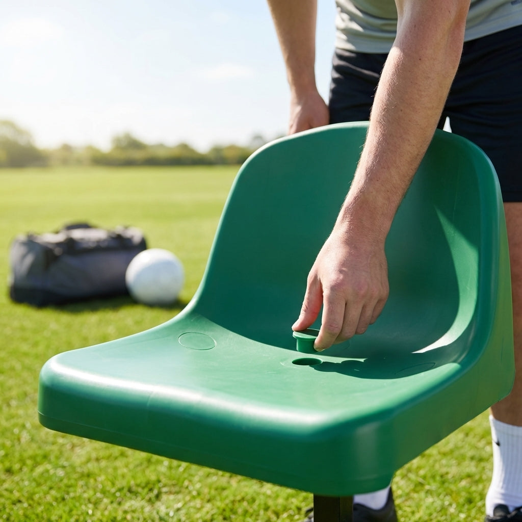 Replacement bungs for dugout seats in various colours