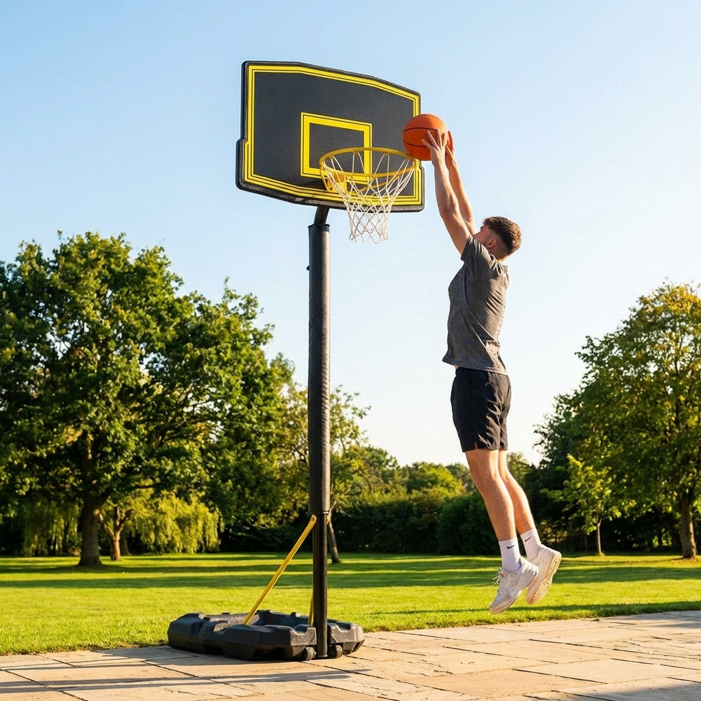 Adjustable Basketball Hoop with Portable System