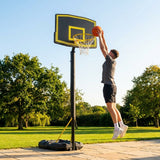 Adjustable Basketball Hoop with Portable System