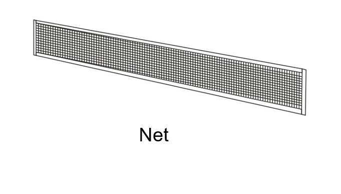 Table tennis replacement parts including wheels and nets
