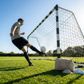 Multi-colour football goal nets for full-size goals