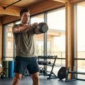 Cast iron kettlebell in various sizes and colours for gym workouts