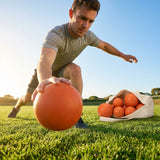 Indoor shot put ball with rubber casing for school use